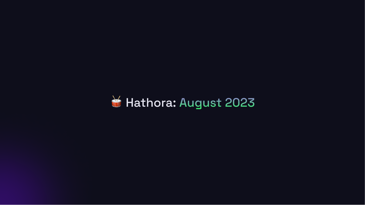 Changelogs: August 2023