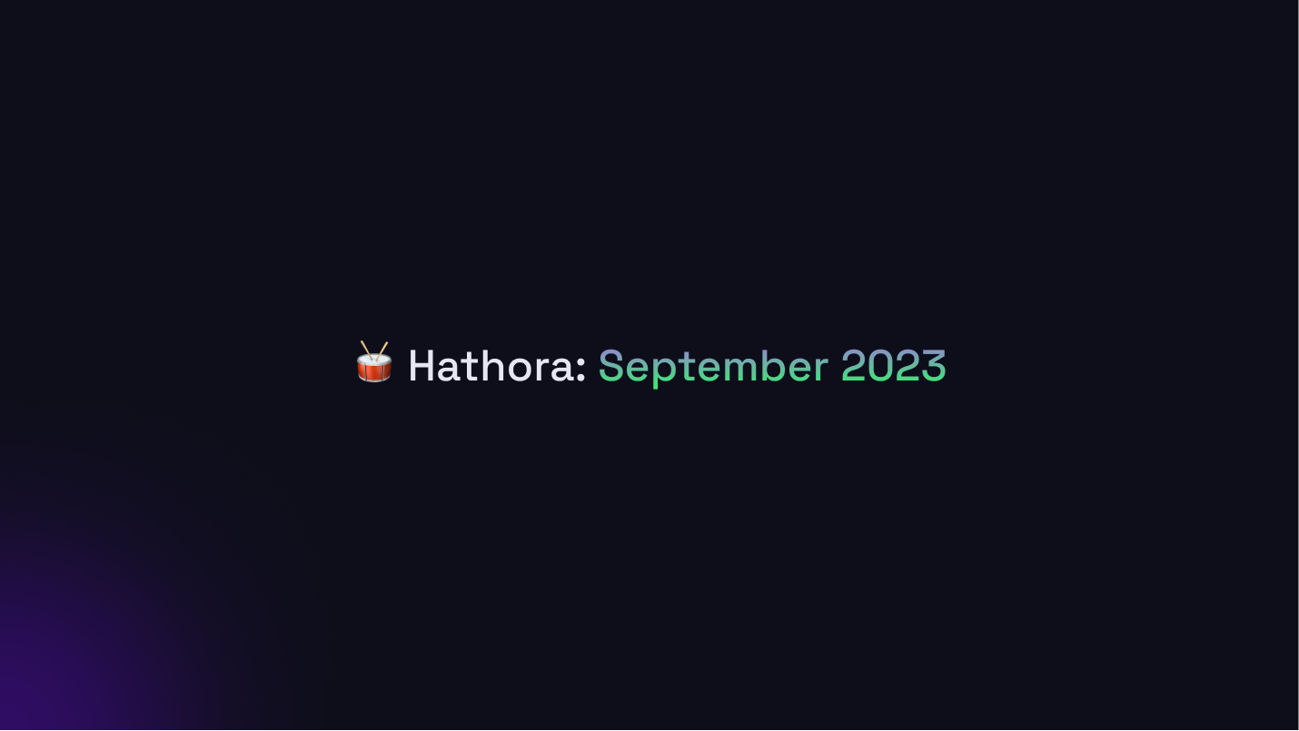 Changelogs: September 2023