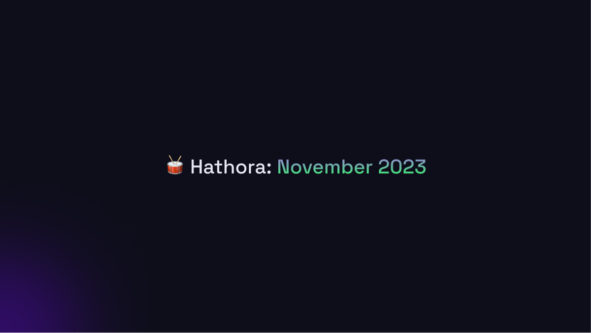 Changelogs: November 2023